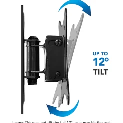 Mount-It! Single Stud Tilt And Swivel TV Wall Mount For Screens Up To 32
