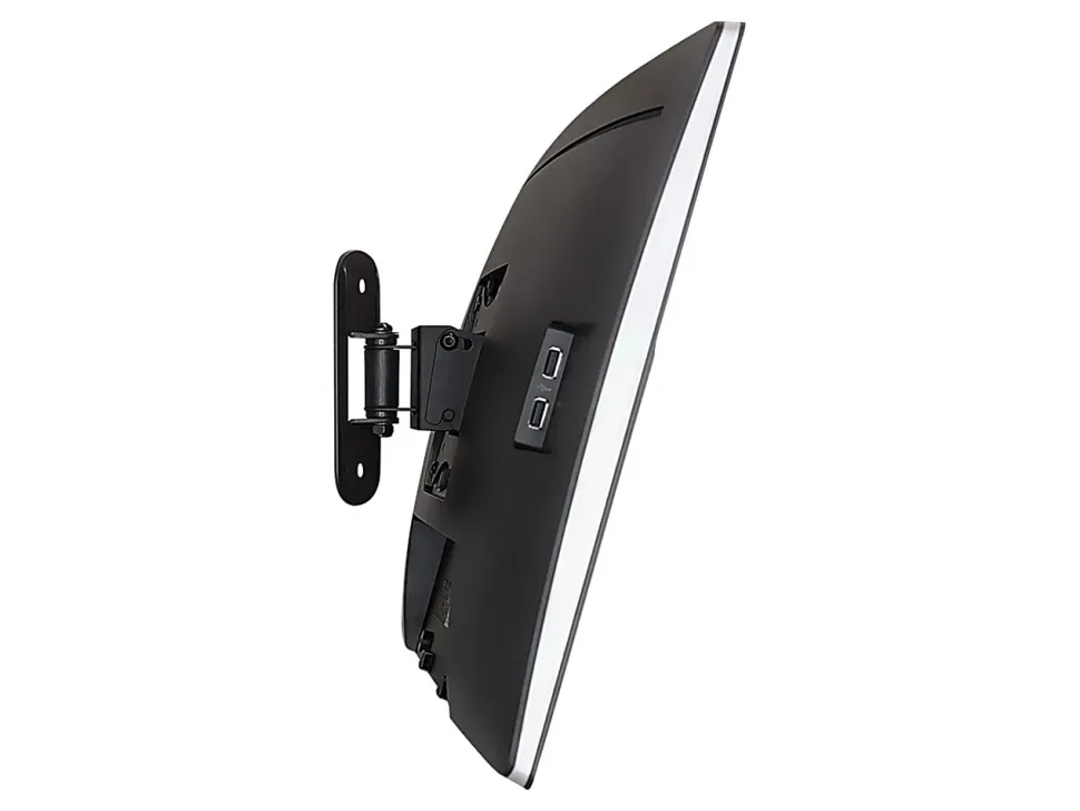 Mount-It! Single Stud Tilt And Swivel TV Wall Mount For Screens Up To 32", 2-3/4”H x 5”W x 6”D, Black