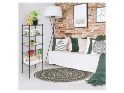 Mount-It! Stainless-Steel Adjustable Shelving Unit, 5-Tiers, 48-1/2