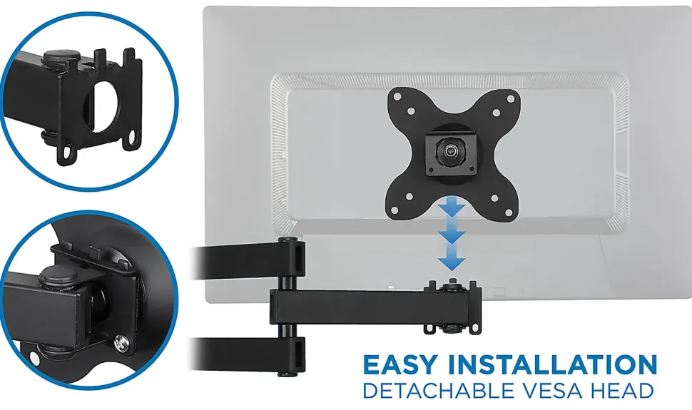 Mount-It! Swivel TV Wall Mount for 13"-30" Inch TVs, MI-2042