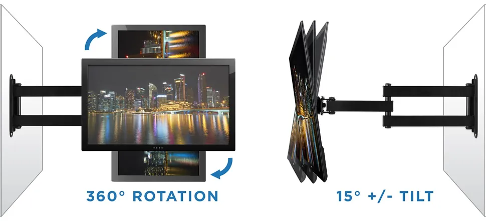 Mount-It! Swivel TV Wall Mount for 13"-30" Inch TVs, MI-2042