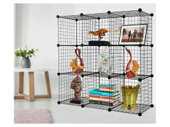 Mount-It! Work-It 6-Cube Wire Modular Storage Organizer, 14