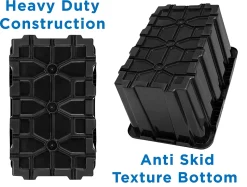 Mount It! Work It! Heavy Duty Plastic Storage Containers, 60 Liters, Black/Yellow, Case Of 3 Bins