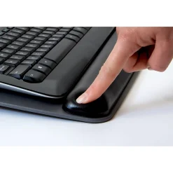 3M Precise™ Adjustable Platform For Keyboard And Mouse With Gel Wrist Rest, Black/Metallic Gray