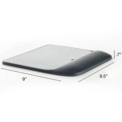 3M™ Precise™ Mouse Pad With Gel Wrist Rest, Gray/Black