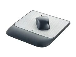 3M™ Precise™ Mouse Pad With Gel Wrist Rest, Gray/Black
