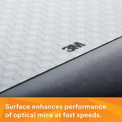 3M™ Precise™ Mouse Pad With Gel Wrist Rest, Gray/Black