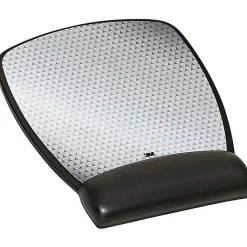 3M™ Precise™ Mouse Pad With Gel Wrist Rest, Compact, Black