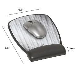 3M™ Precise™ Mouse Pad With Gel Wrist Rest, Compact, Black