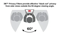 3M Privacy Filter for Laptops with 3M™ COMPLY™ Magnetic Flip Attach, 15.6" Full Screen, 16:9 Aspect Ratio, Reduces Blue Light, Anti-Glare
