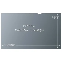 3M Privacy Filter for Laptops with 3M™ COMPLY™ Magnetic Flip Attach, 15.6