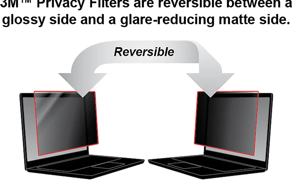 3M™ Privacy Filter Screen for Laptops, 13.3" Widescreen (16:10), PF133W1B