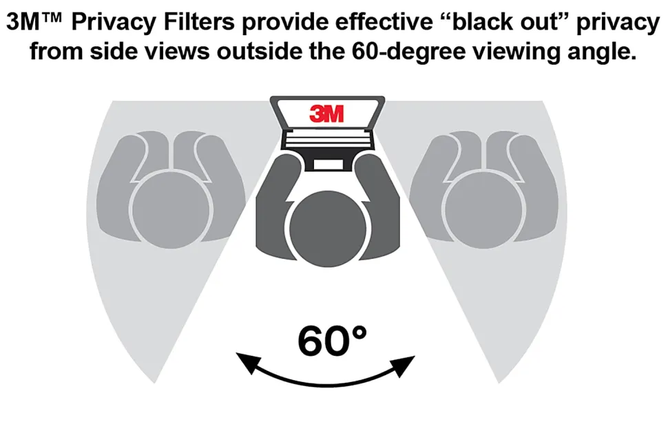 3M™ Privacy Filter Screen for Laptops, 13.3" Widescreen (16:10), PF133W1B