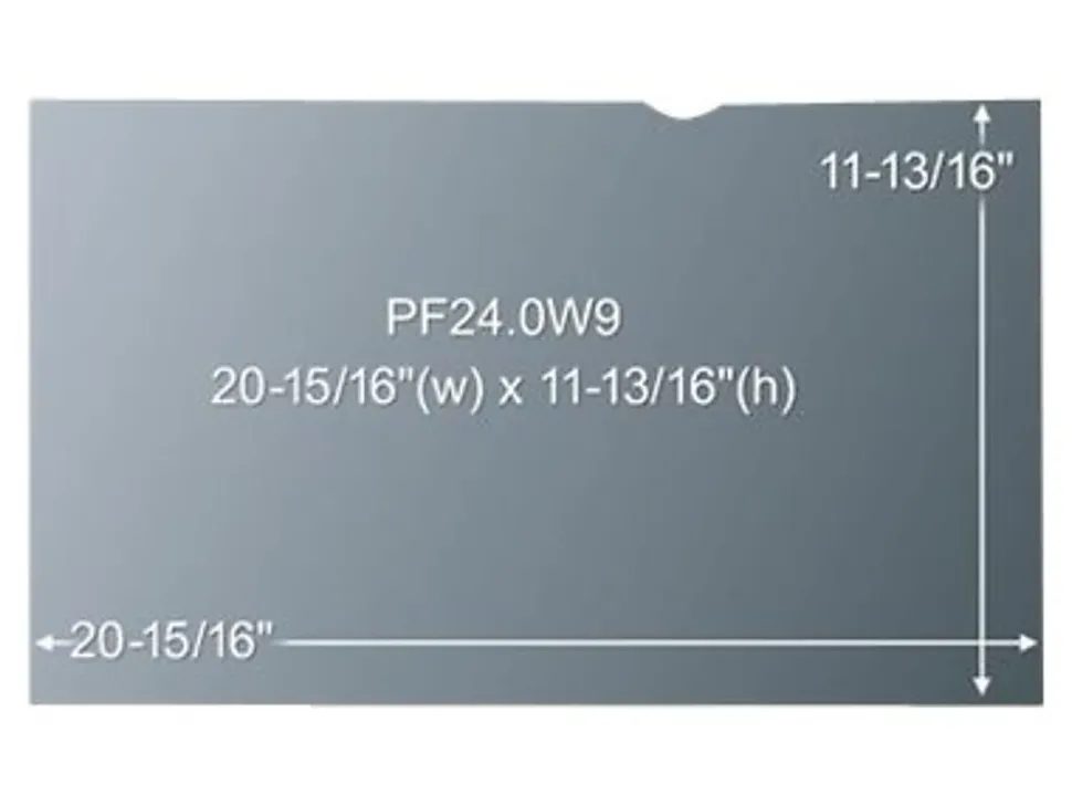 3M™ Privacy Filter Screen for 24" Widescreen Monitors, 16:9 Aspect Ratio, Reduces Blue Light, Anti-Glare