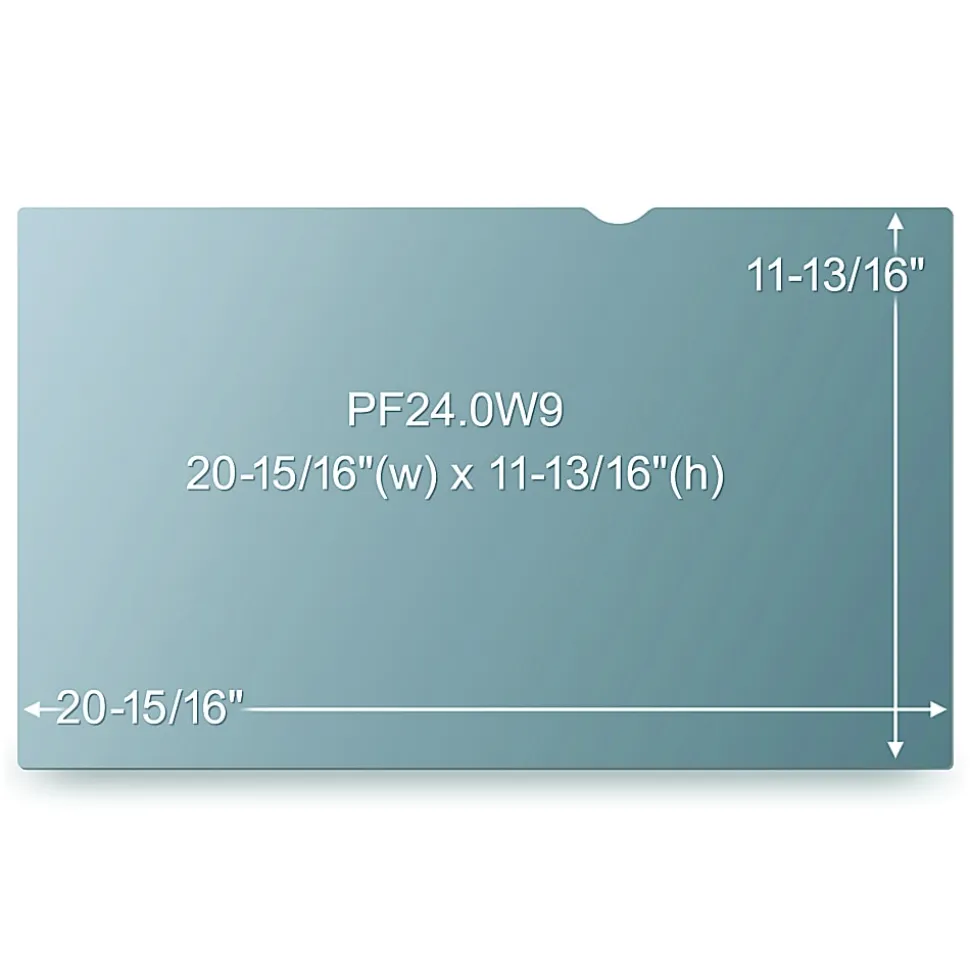 3M™ Privacy Filter Screen for 24" Widescreen Monitors, 16:9 Aspect Ratio, Reduces Blue Light, Anti-Glare
