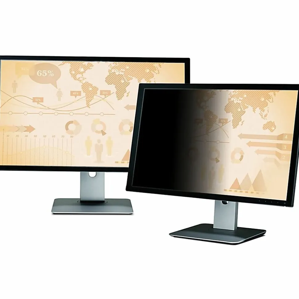 3M™ Privacy Filter Screen for 27" Widescreen Monitors, 16:10 Aspect Ratio, Reduces Blue Light, Anti-Glare