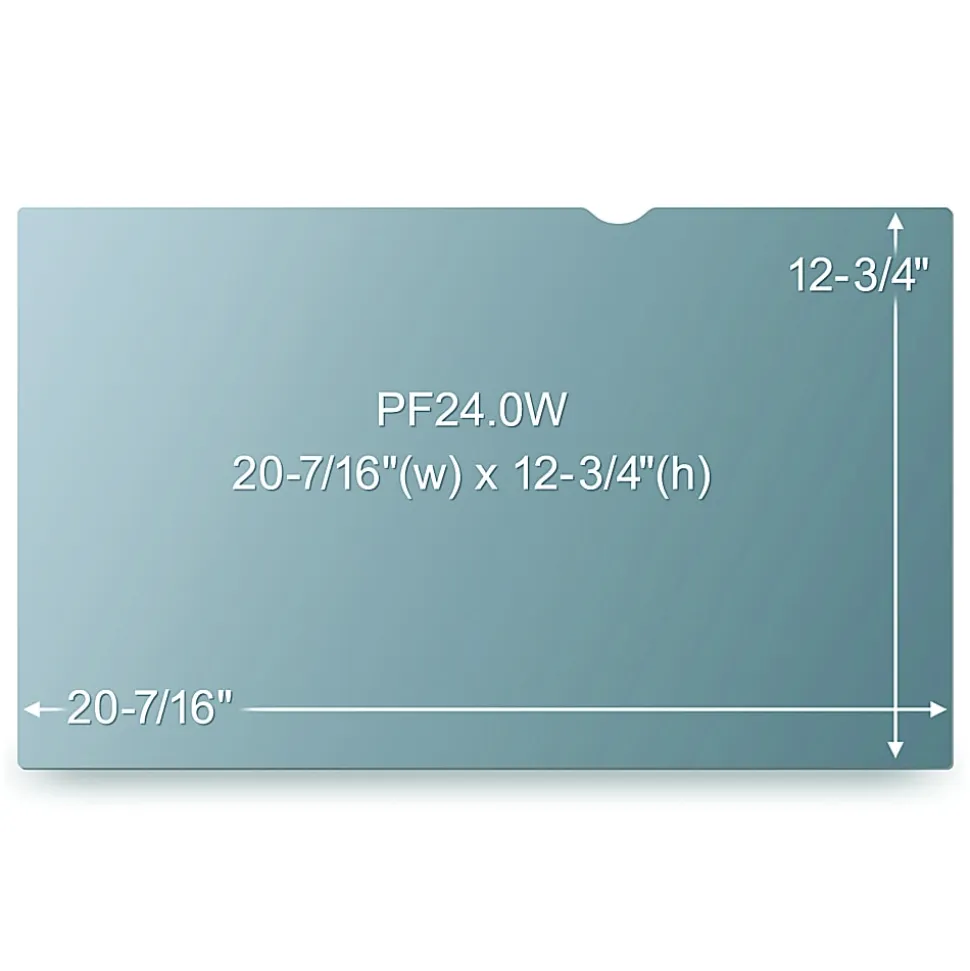 3M™ Privacy Filter Screen for 24" Widescreen Monitors, 16:10 Aspect Ratio, Reduces Blue Light, Anti-Glare