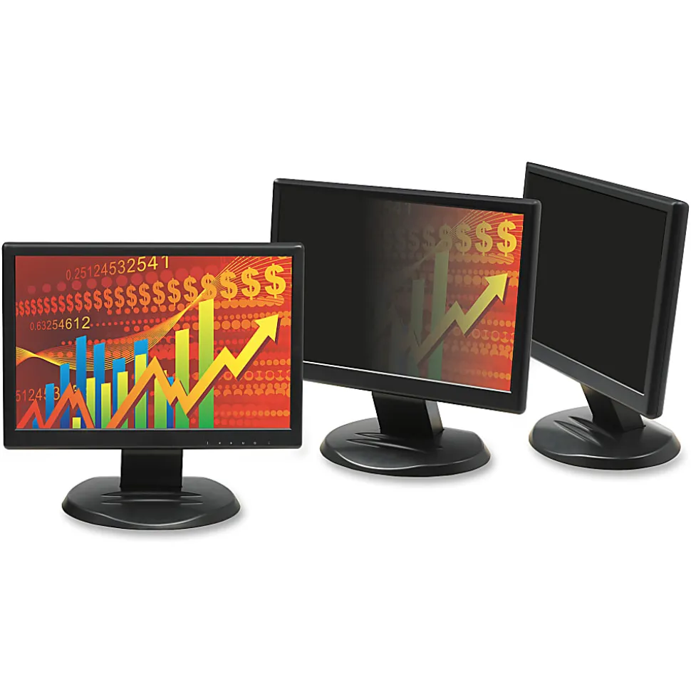 3M™ Privacy Filter Screen for 19" Widescreen Monitors, 16:10 Aspect Ratio, Reduces Blue Light, Anti-Glare