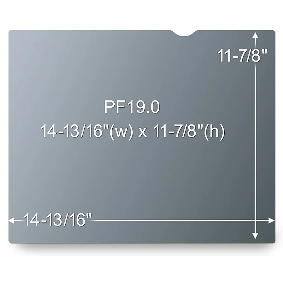 3M™ Privacy Filter Screen for 19" Widescreen Monitors, 5:4 Aspect Ratio, Reduces Blue Light, Anti-Glare