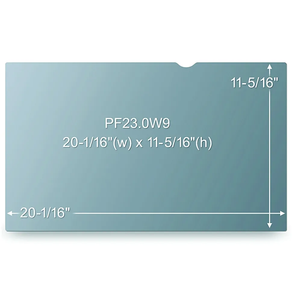 3M™ Privacy Filter Screen for 23" Widescreen Monitors, 16:9 Aspect Ratio, Reduces Blue Light, Anti-Glare