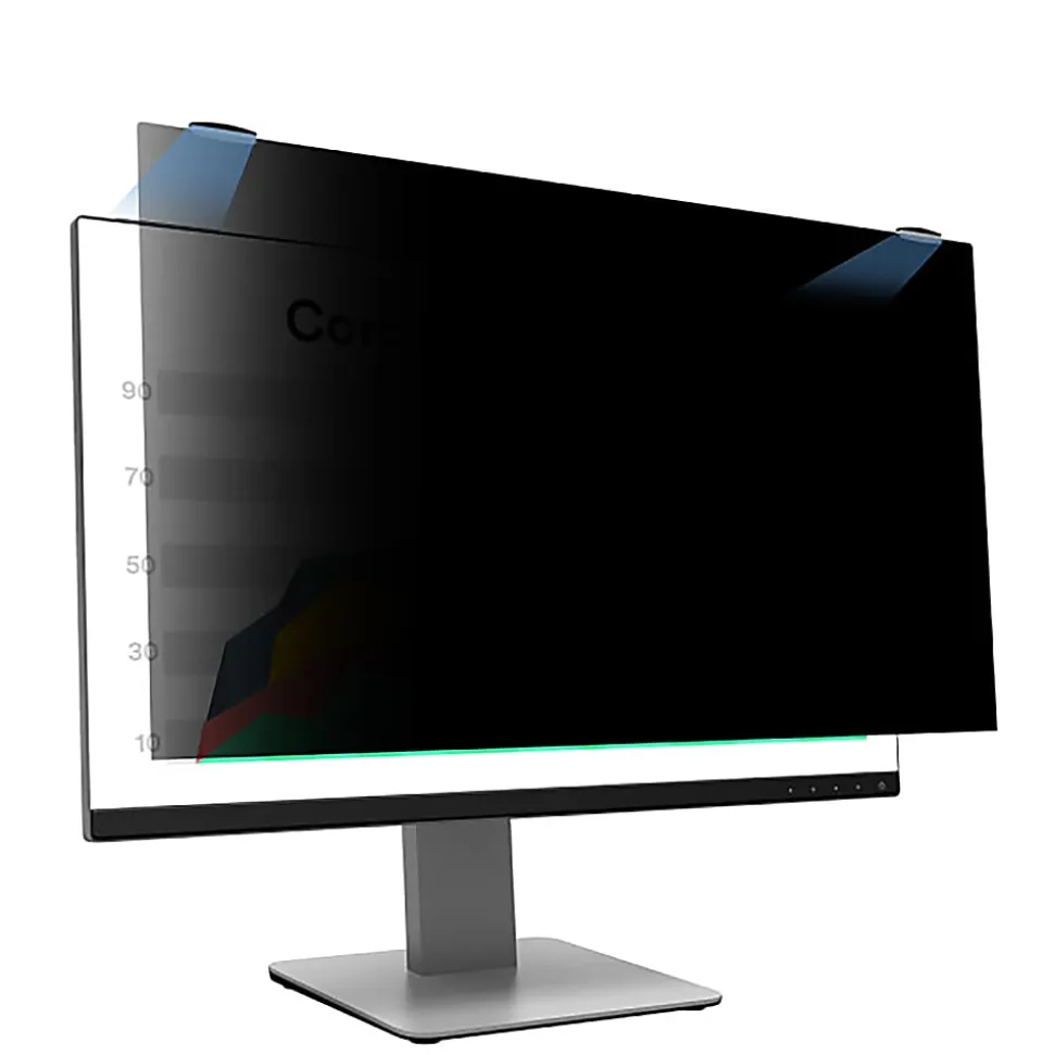 3M™ Privacy Filter Screen with COMPLY™ Magnetic Attach for 23.8" Full Screen Monitors, 16:9 Aspect Ratio, Reduces Blue Light, Anti-Glare