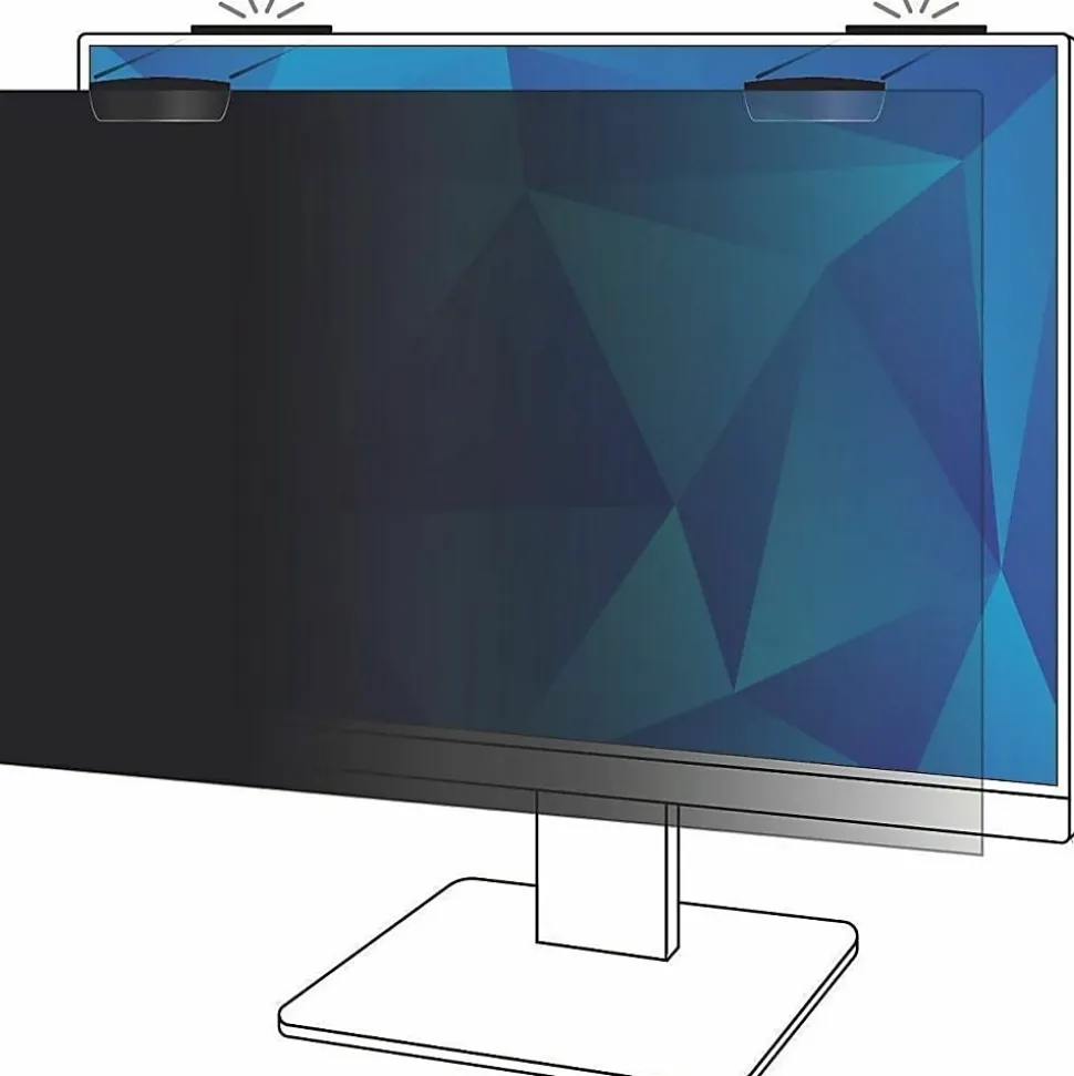 3M™ Privacy Filter Screen with COMPLY™ Magnetic Attach for 24" Full Screen Monitors, 16:9 Aspect Ratio, Reduces Blue Light, Anti-Glare