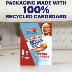 Mr. Clean® Magic Eraser Extra-Durable Cleaning Pads With Durafoam, White, 4 Pads Per Pack, Carton Of 8 Packs