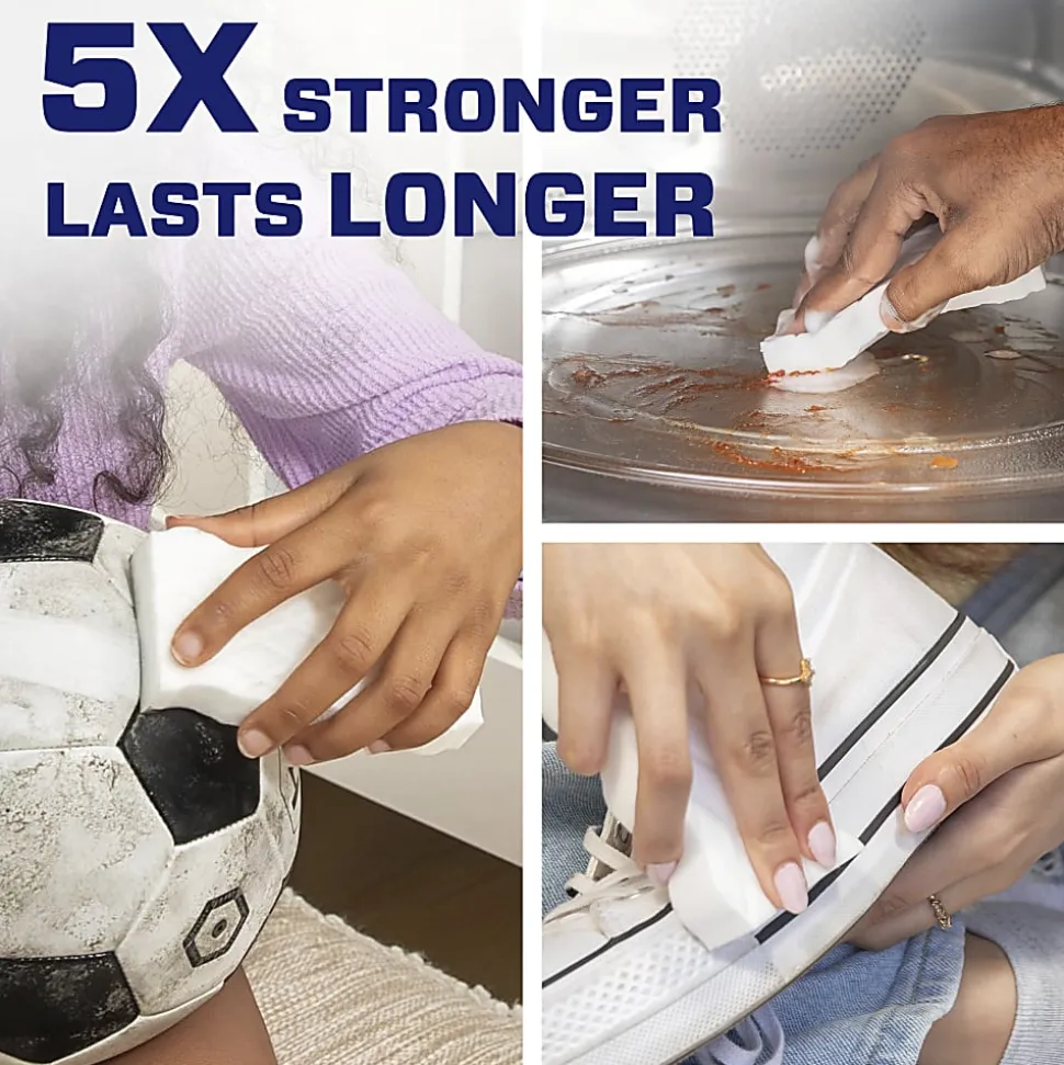 Mr. Clean® Magic Eraser Extra-Durable Cleaning Pads With Durafoam, White, 4 Pads Per Pack, Carton Of 8 Packs