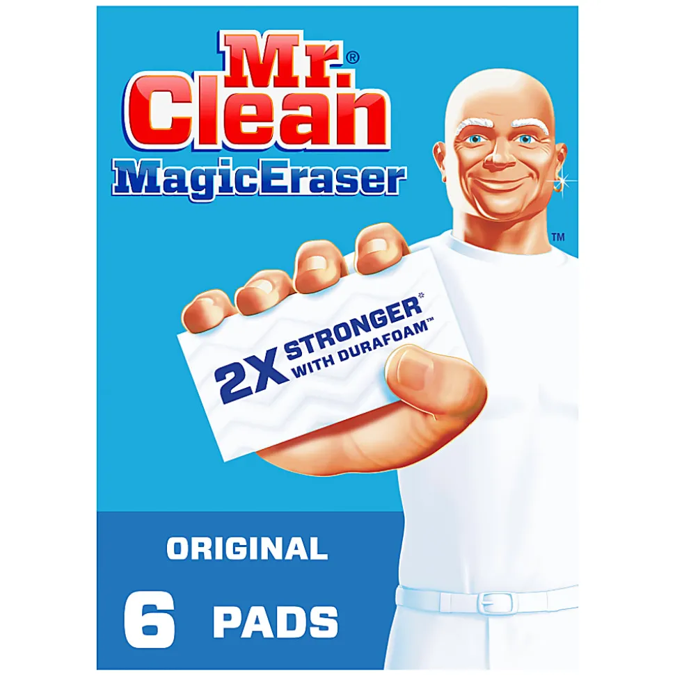 Mr. Clean® Magic Eraser Original Scrubbers, 6 Per Box, Case Of 6 Boxes