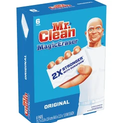 Mr. Clean® Magic Eraser Original Scrubbers, 6 Per Box, Case Of 6 Boxes