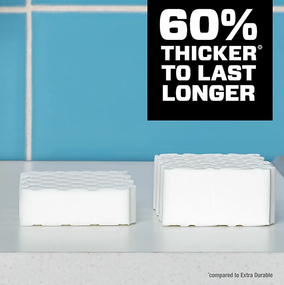Mr. Clean Magic Eraser Sponges, 2-5/16" x 4-5/8", White, Pack Of 5 Sponges