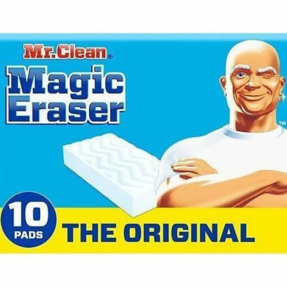 Mr. Clean Magic Eraser Sponges, Original, 7-3/4” x 4-5/8”, Pack Of 10 Sponges