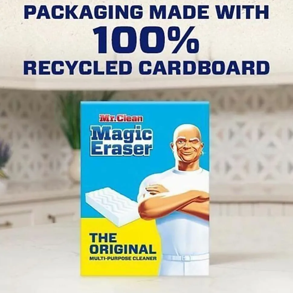 Mr. Clean Magic Eraser Sponges, Original, 7-3/4” x 4-5/8”, Pack Of 10 Sponges