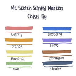 Mr. Sketch® Scented Markers, Assorted Colors, Set Of 8
