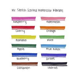 Mr. Sketch® Scented Markers, Class Pack, Assorted Colors, Pack Of 192