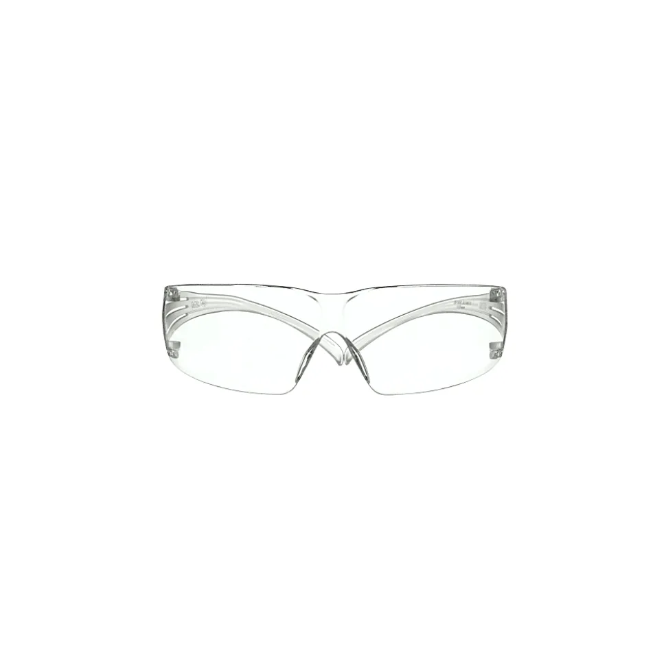 3M SecureFit 200 Eyewear Anti-Fog, 1 Pack of Safety Glasses, Clear, Clear Lens