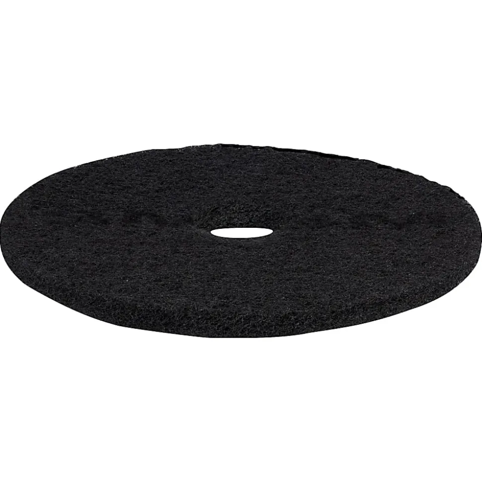 3M™ 7200 Stripping Floor Pads, 20" Diameter, Black, Case Of 5