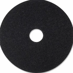 3M™ 7200 Stripping Floor Pads, 17" Diameter, Black, Box Of 5