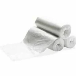 MultiPlast Systems High-Density Can Liners, 31-Gallon, 40” x 33”, 0.63 mil, Clear, 25 Bags Per Pack, Case Of 10 Packs