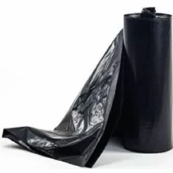 MultiPlast Systems Low Density Can Liners, 60 Gallon, 38 x 58 , 20% Recycled, Black, 10 Bags Per Pack, Case Of 10 Packs