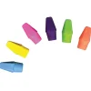 Musgrave Pencil Company Wedgecap Erasers, 1" x 1/4", Assorted Colors, 144 Erasers Per Tub, Pack Of 2 Tubs