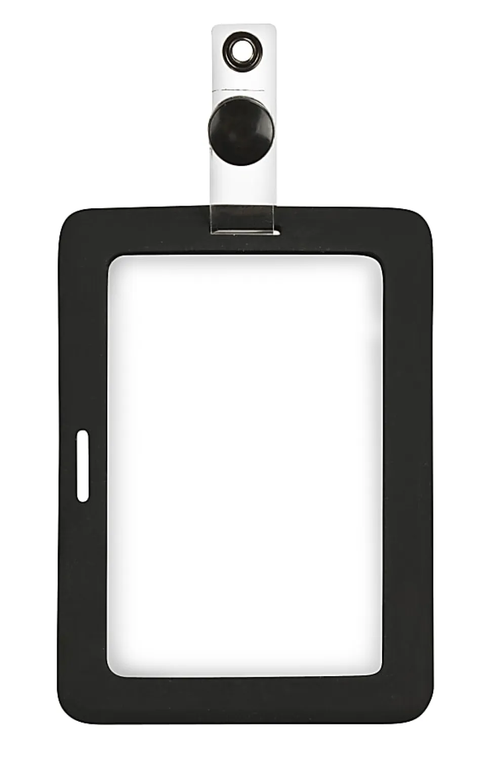 MyID Rubberized Cardholder, 4 7/8" x 3 3/8", Black