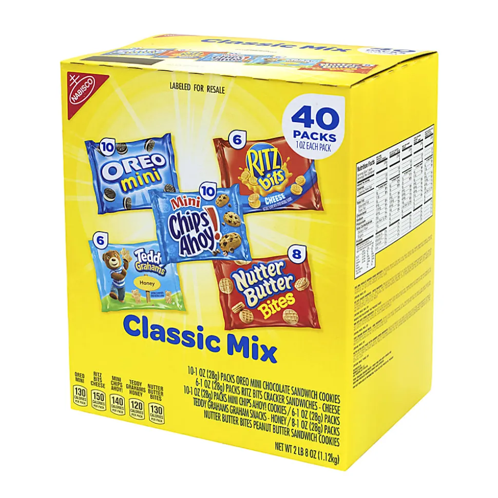 Nabisco Cookie And Cracker Variety Pack, Pack Of 40 Bags