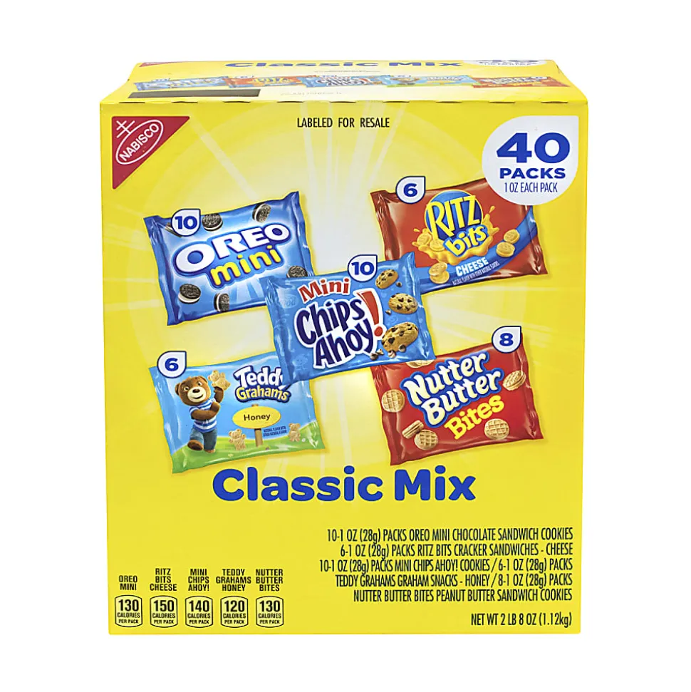 Nabisco Cookie And Cracker Variety Pack, Pack Of 40 Bags