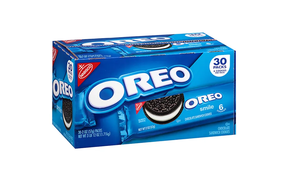 Nabisco Single-Serve Oreo Cookies, 2 Oz, Pack Of 30