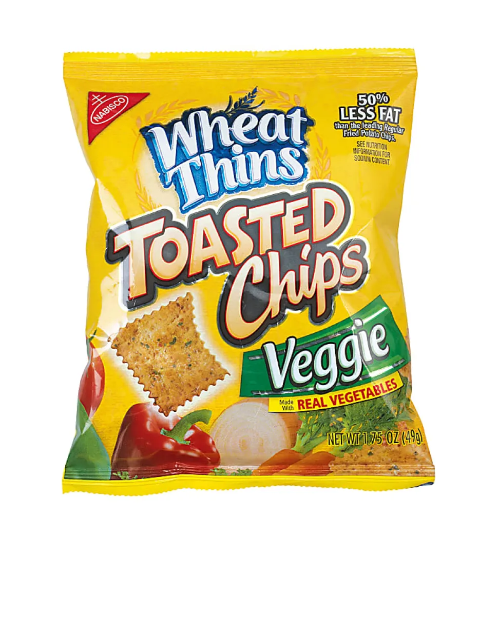 Nabisco® Wheat Thins Toasted Chips, Veggie Flavor, 1.7 Oz, Box Of 60