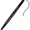 Nadex Coins Ball and Chain Security Pen Set (1 Pen) - Rubber - Black