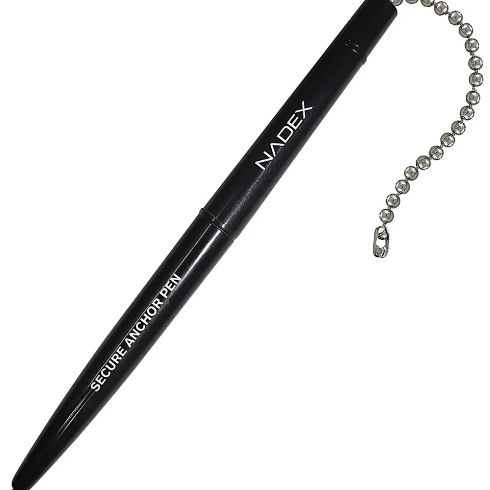 Nadex Coins Ball and Chain Security Pen Set (1 Pen) - Rubber - Black