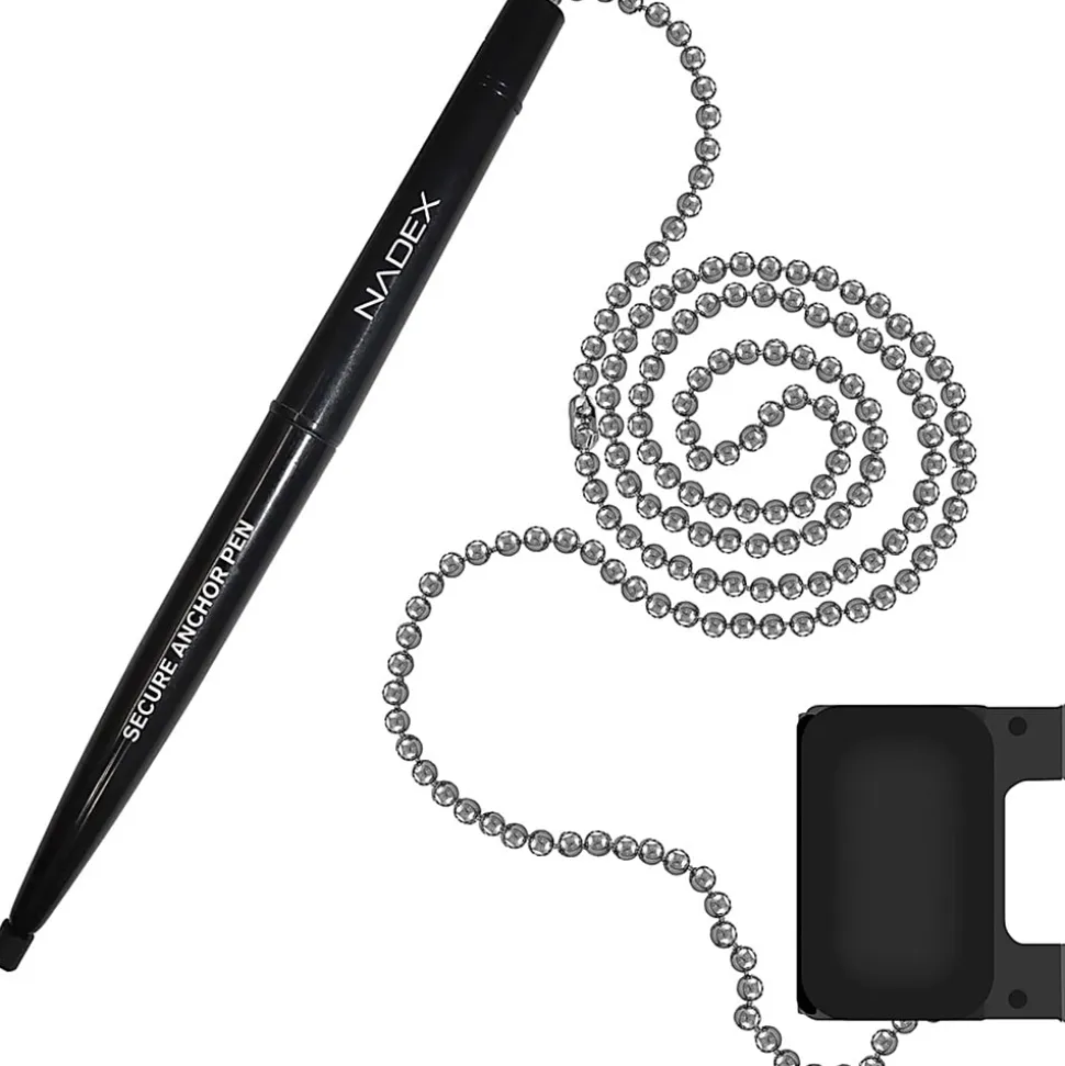 Nadex Coins Ball and Chain Security Pen Set (1 Pen) - Rubber - Black