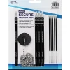 Nadex Coins NCS8-1177 4-Pack Secure Counter Ballpoint Pens (Black) - Black Ink - 4 / Pack